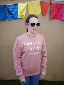 Lawr Ar Lan Y Môr Sweatshirt
