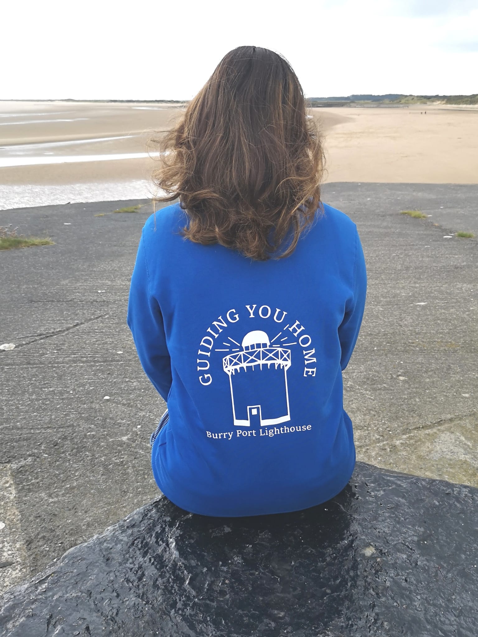Guiding You Home Burry Port Lighthouse Unisex Sweatshirt