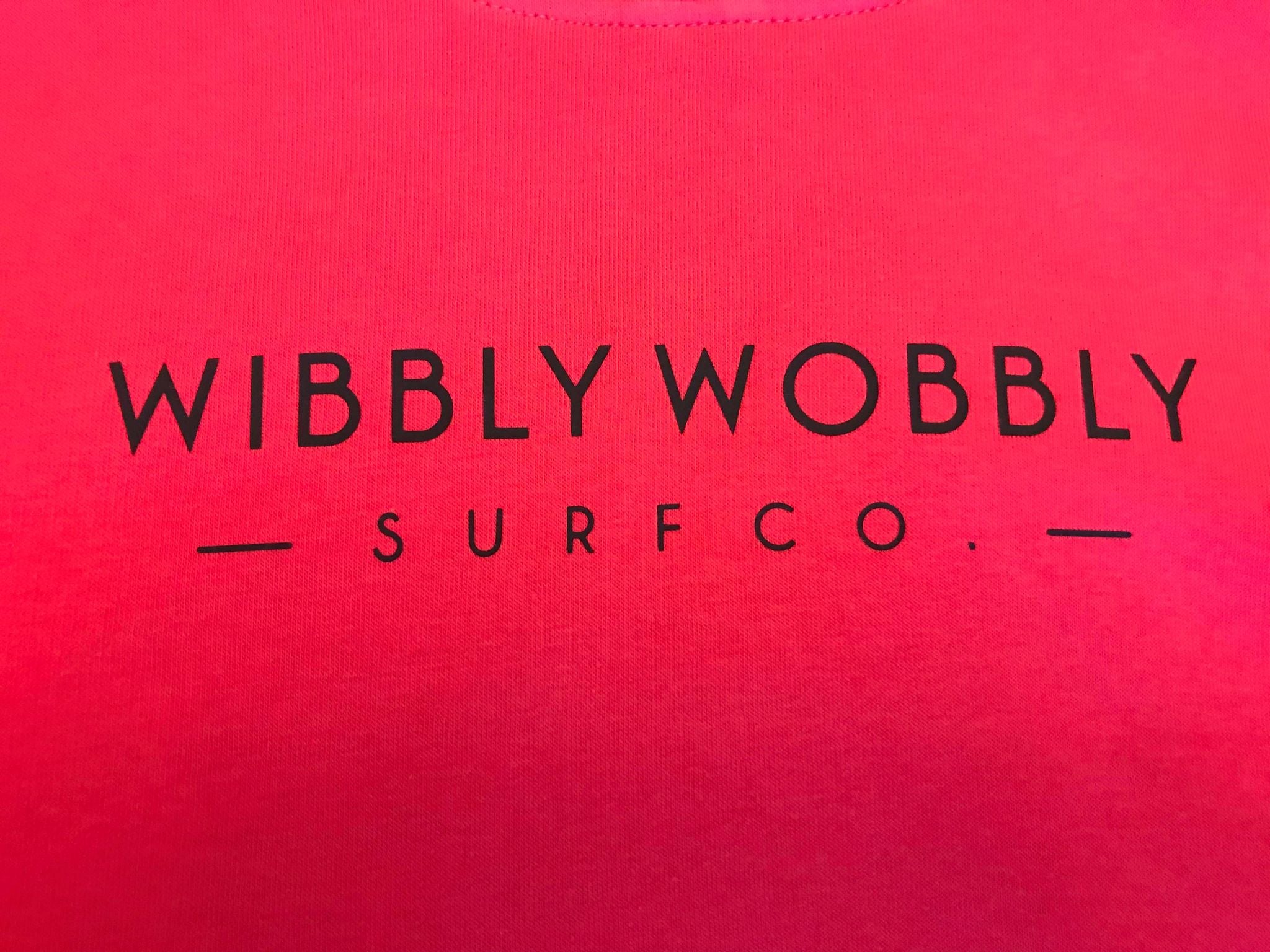Ladies Wibbly Wobbly Magenta Organic Hoodie