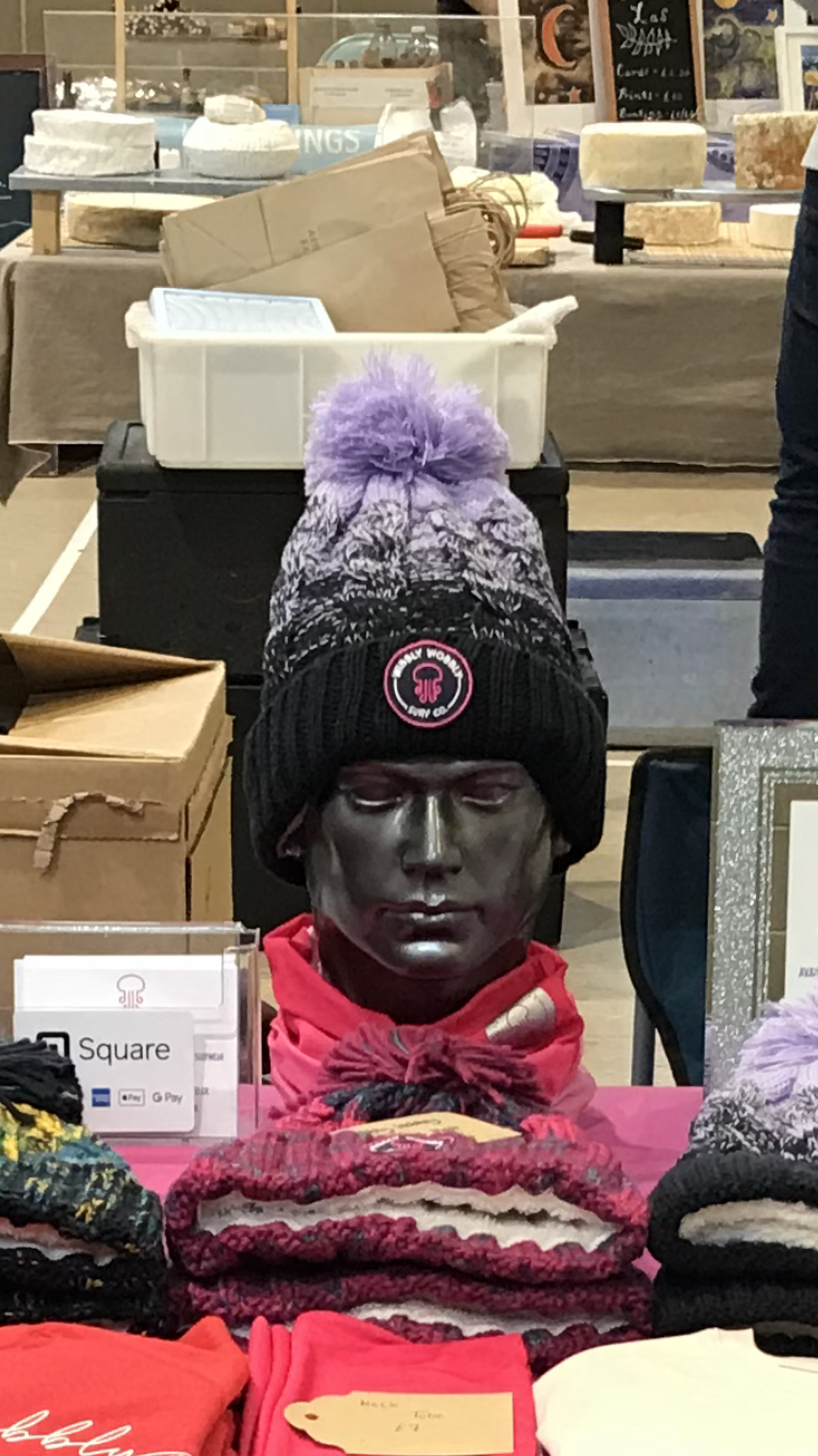 Lavender Fade Wibbly Wobbly Bobble Hat