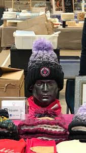 Lavender Fade Wibbly Wobbly Bobble Hat