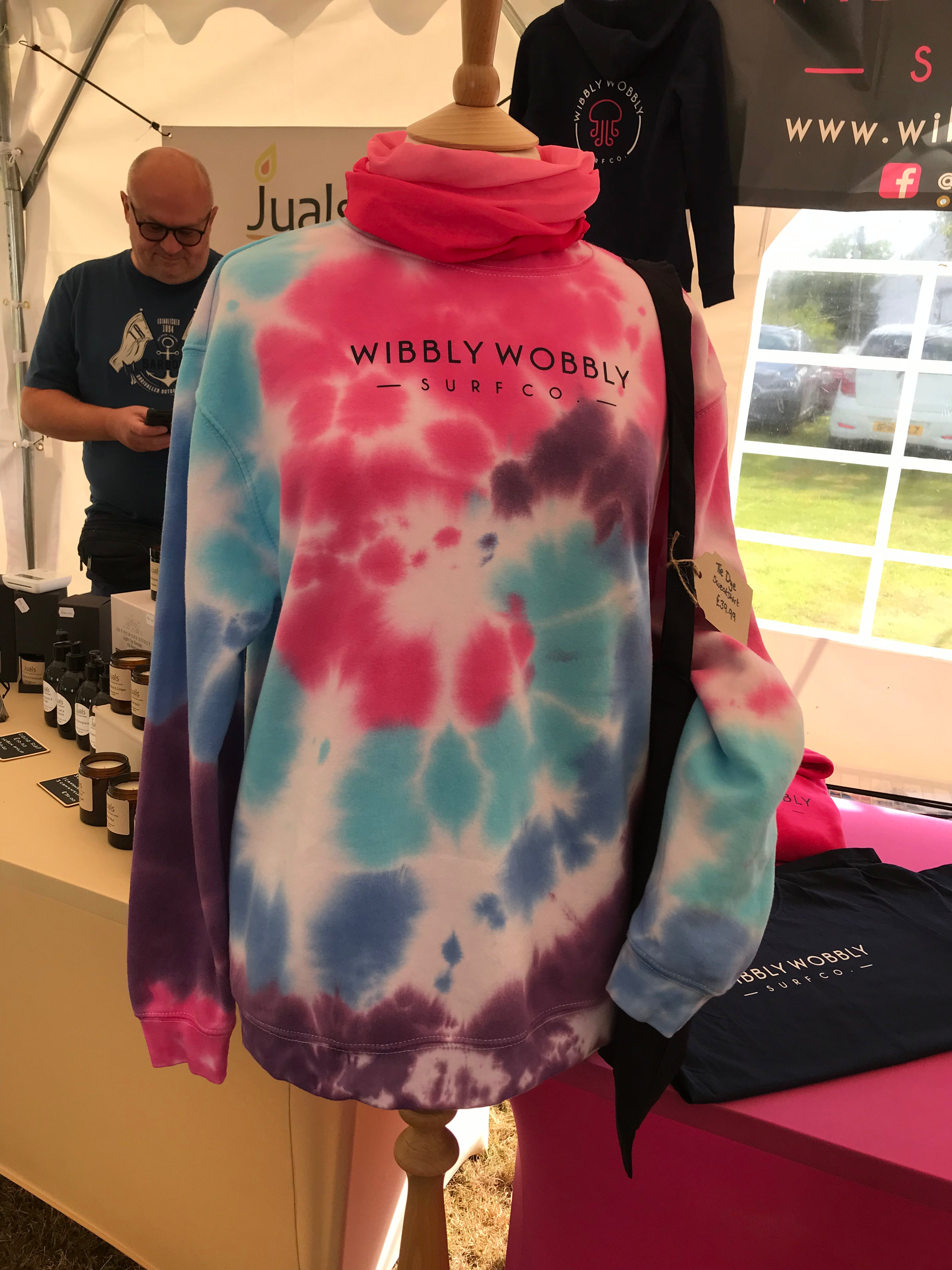 Wave Tie Dye Organic Sweatshirt