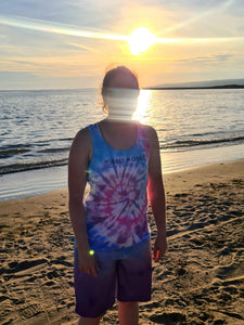 Festival Hand Tie Dyed Organic Adult Unisex Vest Top