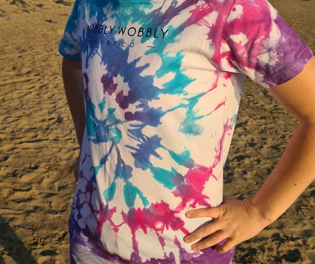 Festival Hand Tie Dyed Organic Adult Unisex T-shirt