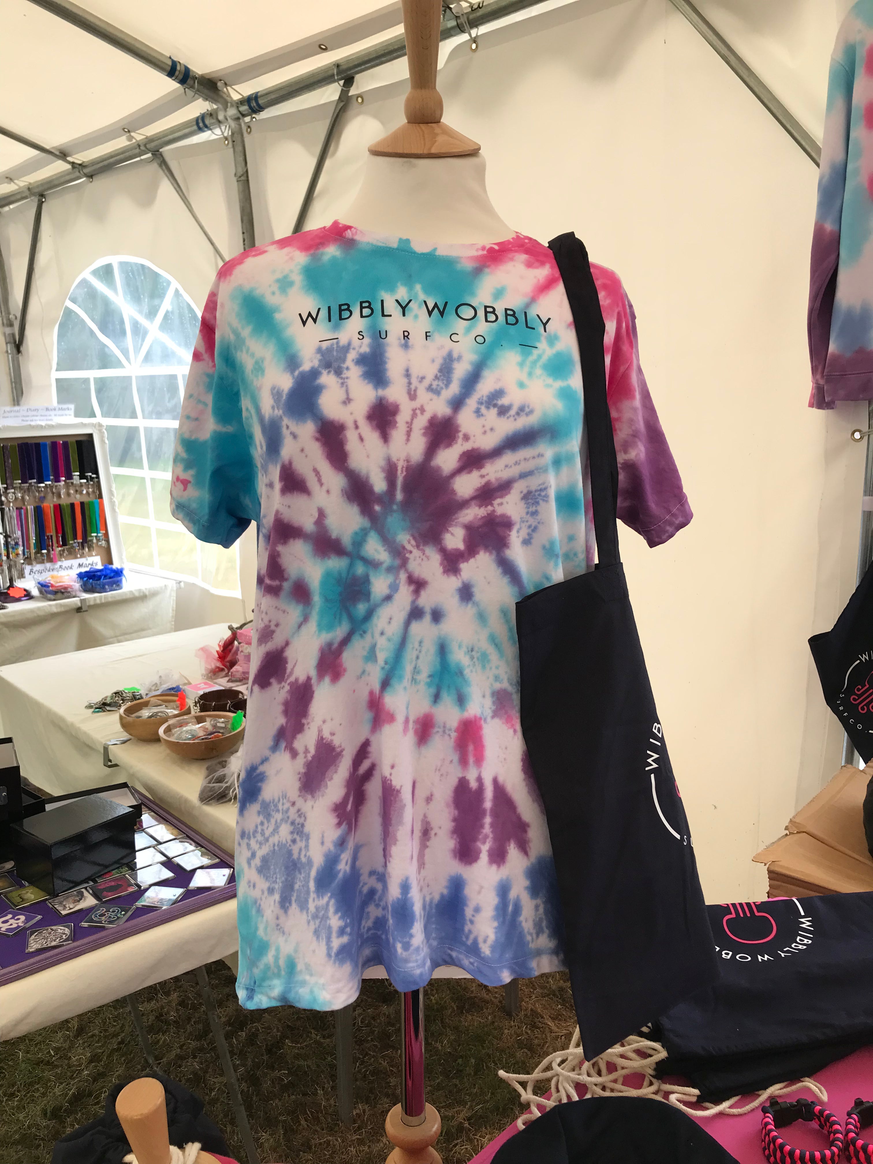 Festival Hand Tie Dyed Organic Adult Unisex T-shirt
