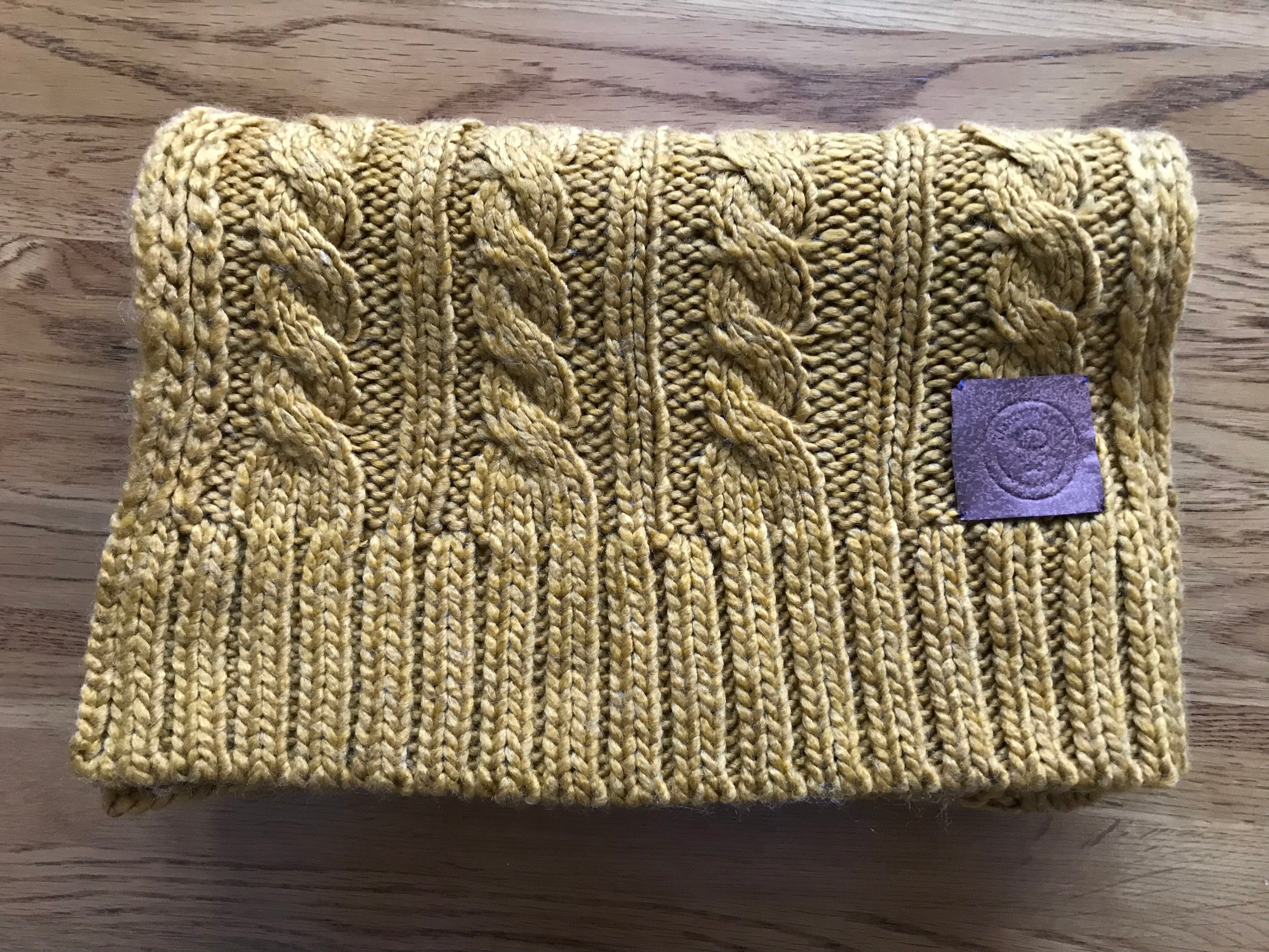 Wibbly Wobbly Cable Knit Scarf