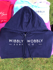 Zip Up Unisex Wibbly Wobbly Origin Organic Hoodie
