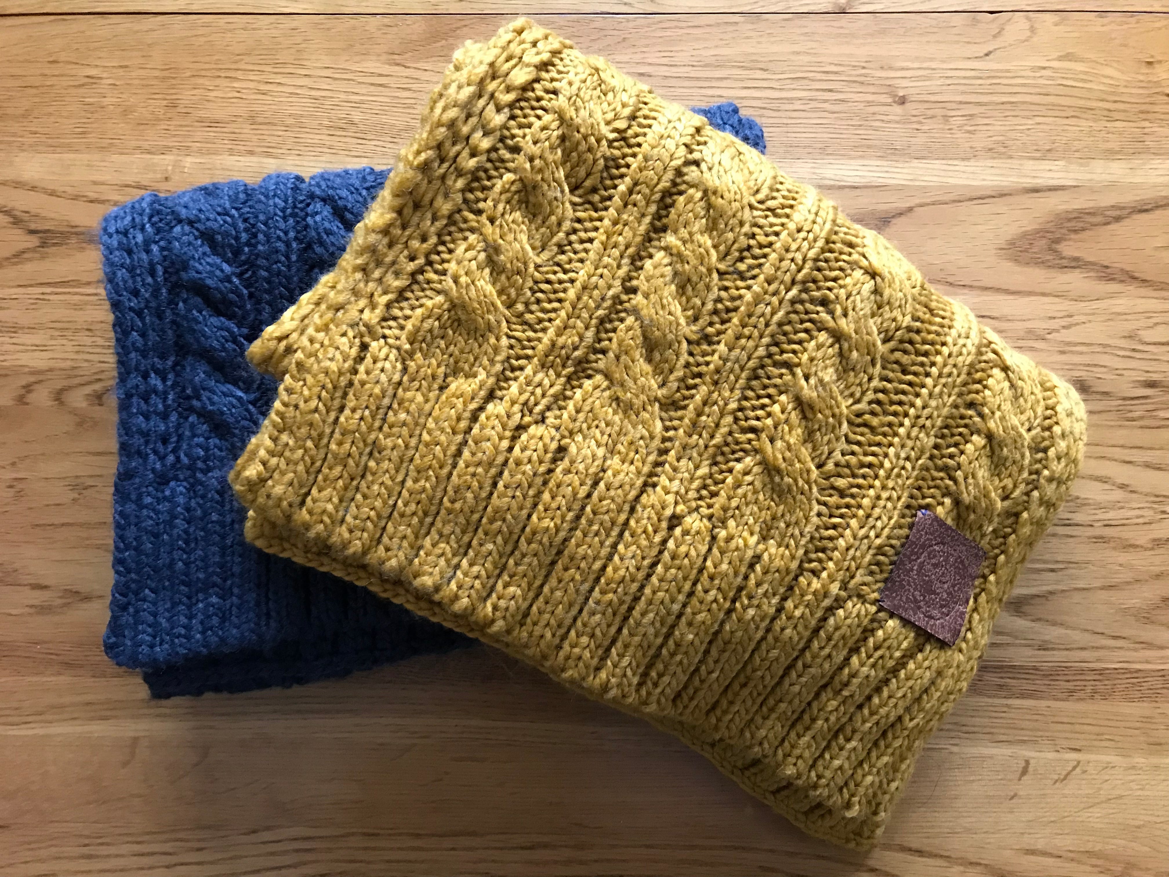Wibbly Wobbly Cable Knit Scarf